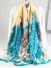 Premium Silk Feeling Spring Print Scarf